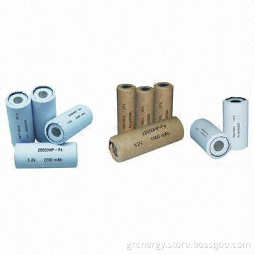 3.2V 1500mAh LiFePO4 Lithium Iron Phosphate Rechargeable Battery, 22650 Size, UL, CE, RoHS
